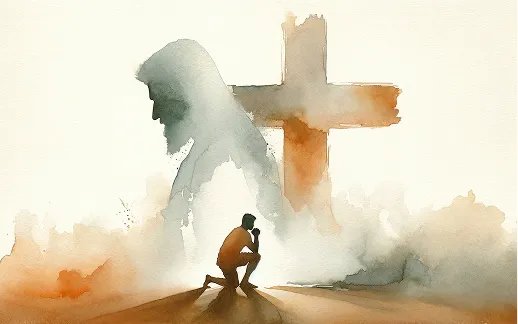 People worshipping in a peaceful environment